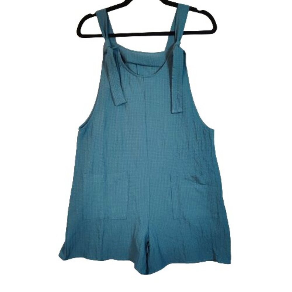 Teal Sz. L Emry Rose Overall Shorts